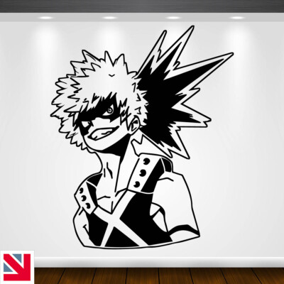 Anime Bakugo Boku Kein Held Wandbild Aufkleber Sticker Vinyl
