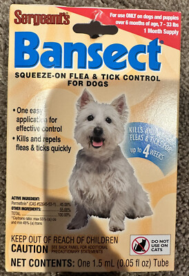 Sergeants Bansect ® Squeeze-On Flea Tick Control Small Dogs