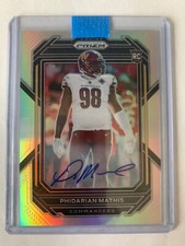 2022 Panini Prizm Phidarian Mathis Rookie Silver Prizm Auto #390 RC