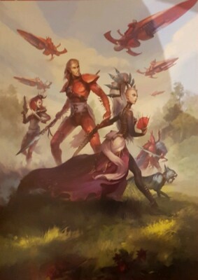 A3 Print, Rise of the ynnari: Wild Rider