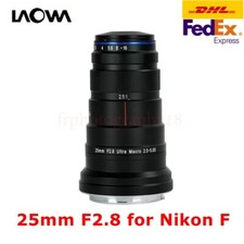 Laowa 25mm F2.8 Full Frame 2.5-5X Ultra Macro Lens Manual Focus Fr Nikon F mount