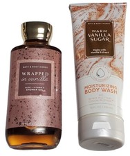 2 Bath Body Works Vanilla Shower Gel 10 oz, Warm Sugar Body Wash 10 oz NEW