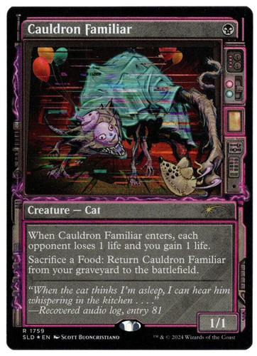 MTG Secret Lair Witch's Familiar Simzart Brand New Factory Sealed