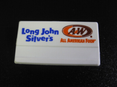 LONG JOHN SILVER'S -  A&W RESTAURANT ** Employee Uniform Name Badge NAME TAG!