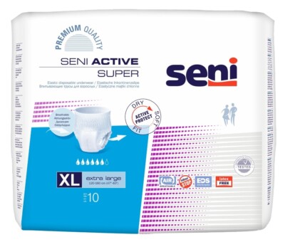 SENI Active Super Inkontinenzslip Einmal XL 10 ST
