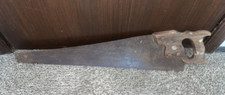 Antique Disston Handsaw Vintage Wood Handle 26" Blade Made in USA
