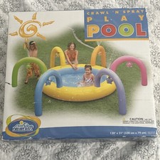 VTG 2003 Intex Wet Set Crawl N’ Spray Play Pool Inflatable 130”x 31” Rare SEALED