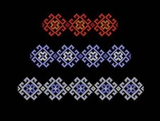 Border Embroidery machine designs Folk patterns. Ukrainian ethnic ornament.