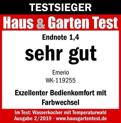 Wasserkocher | TESTSIEGER Haus & Garten Test 02/2019 | aus hochwertigem Boros... - Bild 8 von 9