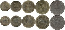 Tadschikistan 5, 10, 20, 50 Dirams 1 Somoni 2011