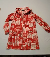 Vintage 60's Prides Costal Jacket Red/White Maritime Pattern One of a kind 