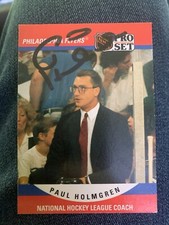 Paul Holmgren autographed 1990 Pro Set hockey card.  #673.  Former Flyers HC 
