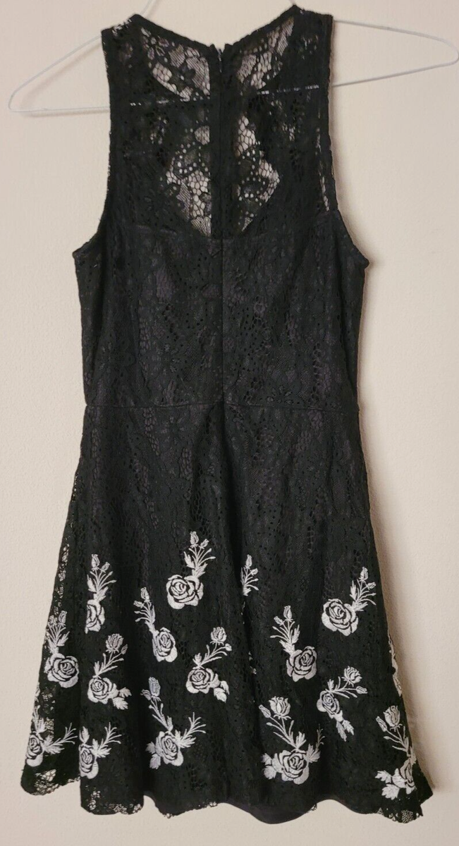 cheetah lace dress Grey Cheetah Lace Trim Puff Sleeve Midi Tea Dress Scamp & Dude main image 1