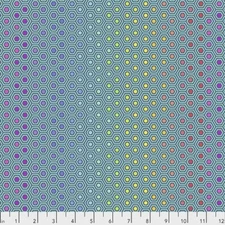 Free Spirit True Colors by Tula Pink PWTP151 Peacock Hexy Rainbow   Cotton