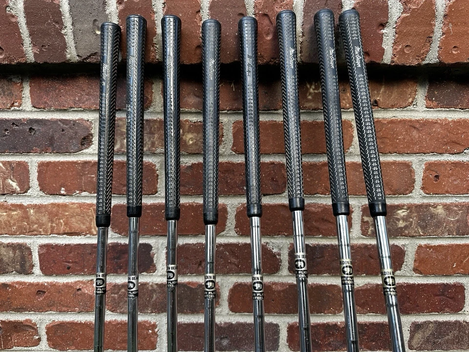 Jack Nicklaus Golden Bear Gold Clubs  Wedge, Irons 9,8,6,5,4,3,2 Woods X(4) 1, 3 - Image 4 of 4