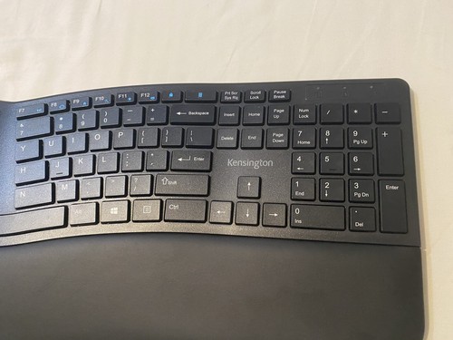 Kensington Pro Fit Ergonomic Wireless Keyboard ONLY Black - Picture 5 of 6