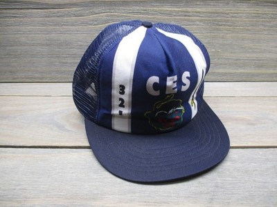 VINTAGE 321 CES Prime Beef Hat Cap Snap Back Air Force Blue White USA USAF Air