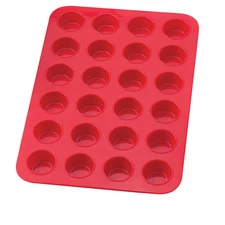 Mrs. Anderson's Baking Silicone 24-Cup Mini Muffin Pan
