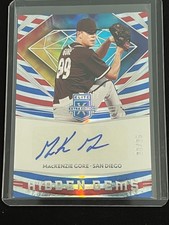 MacKenzie Gore 2020 Elite Extra Edition Hidden Gems Red/White & Blue Auto #23/25