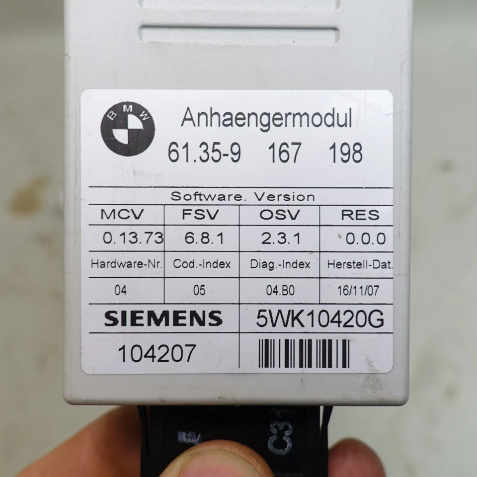 2007-2009 BMW 3-Series 5-Series X5 X6 módulo de engate de reboque de fábrica fabricante de equipamento original - Imagem 2 de 4