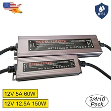 Waterproof DC 12V 12.5A LED Driver：150W 12V Power Supply AC 100-220V Converter