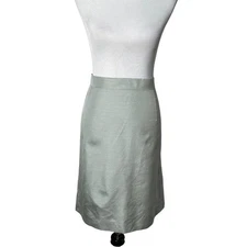 Narciso Rodriguez Green Skirt Size XS Minimalist Office Career Made in Italy