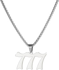 Custom 999Stainless Steel Necklace, Hiphop Punk Rock Pendant Titanium Jewelry...