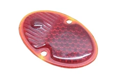 K-D Triflex 265 Red Glass Taillight 2-7/8" x 4-3/8" Lens NOS