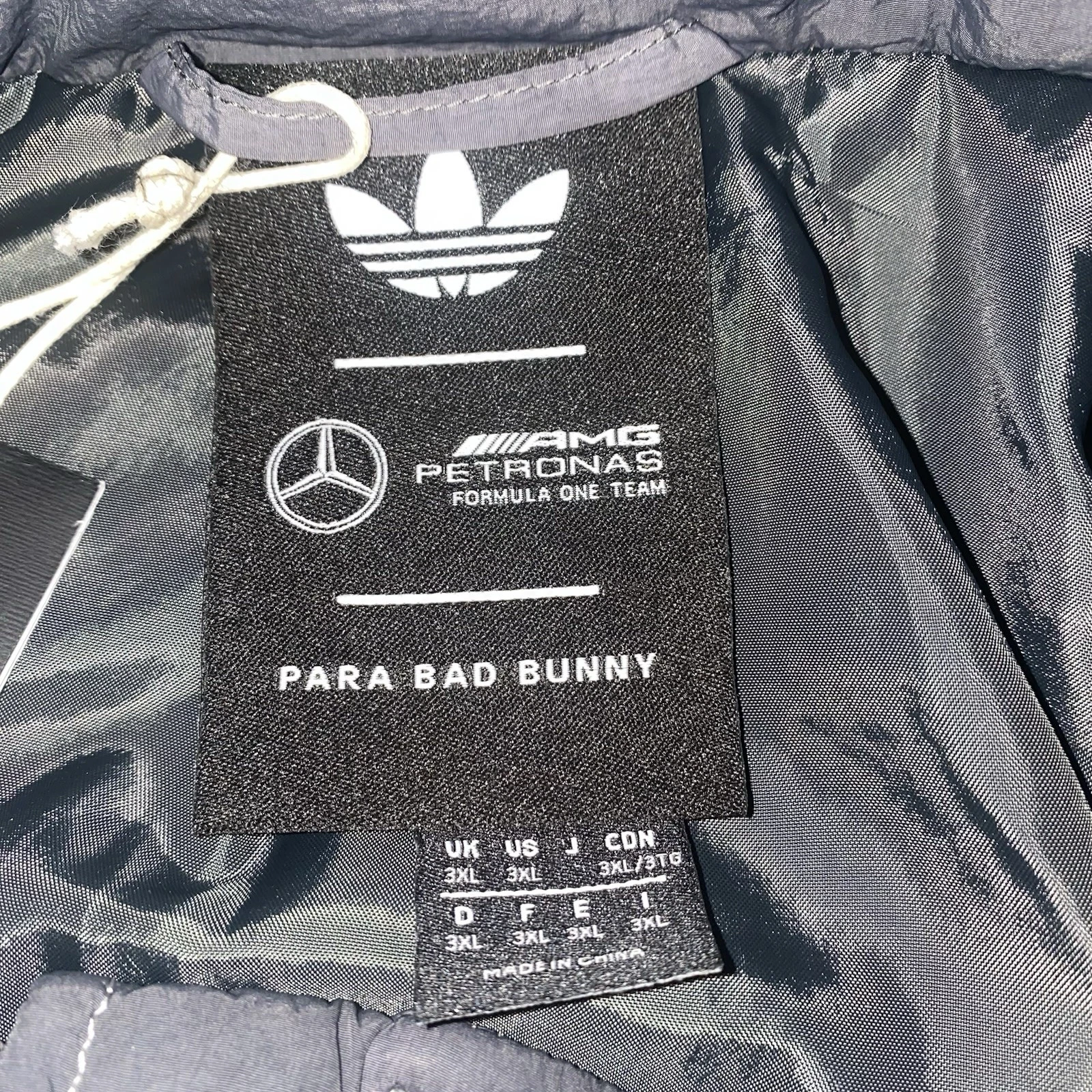 Adidas Para Bad Bunny x Mercedes-AMG Racing Jacket Size 3XL  KH4143  Petronas F1 image 9