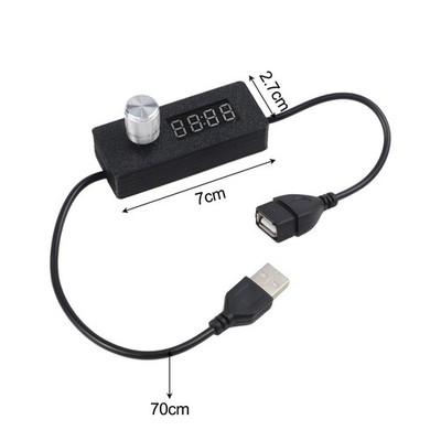 USB Powered Timer Switch 24 Stunden Auto Power Off Countdown Kabel 7x2,7x1,6cm