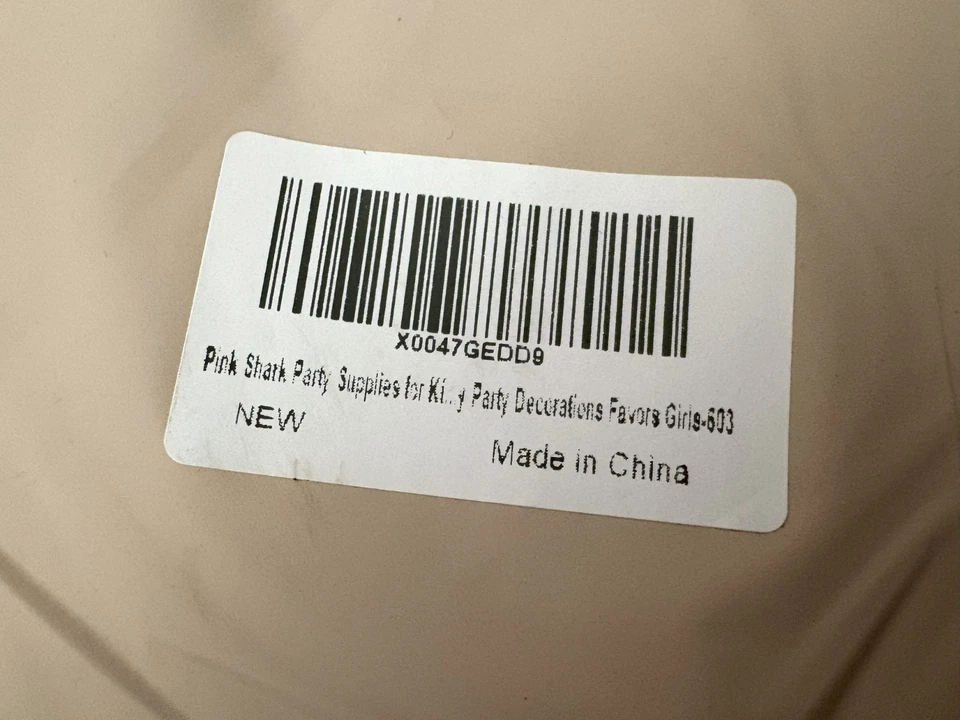 Suministros y decoraciones de fiesta de tiburón bebé para niñas - rosa Foto 2 de 2