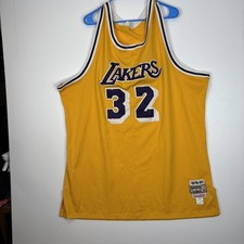  1979-80 Magic Johnson LA Lakers Mitchell Ness Jersey Size  58 See Description 