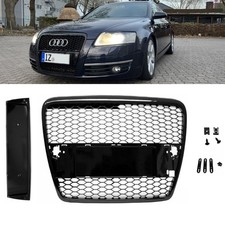 Kühlergrill Wabengrill Schwarz Hochglanz passt für Audi A6 4F C6 04-09 + Zubehör