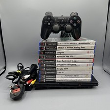 Sony PS2 Slim Console SCPH-70003 Bundle | 10 Games | Controller | Tested PAL