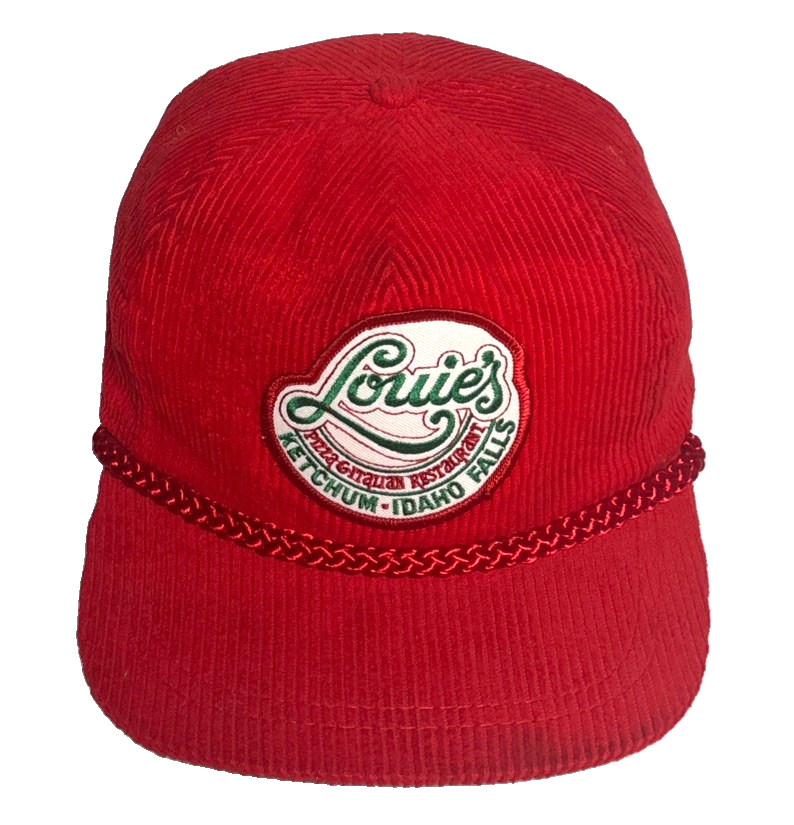 Vintage Sportscap Supreme Louie’s Pizza & Italian Corduroy Adjustable Rope Hat