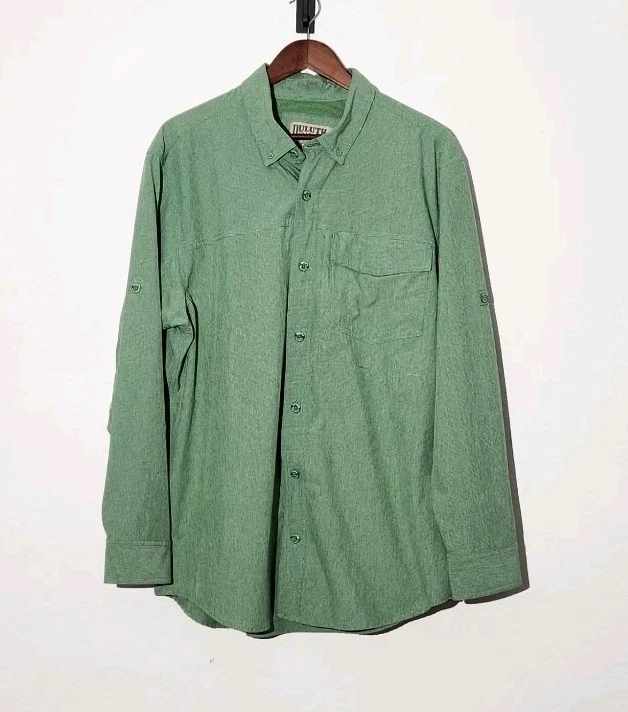 Duluth Trading Company Men's Long Sleeve Outdoor Button-Down Shirt Size Large