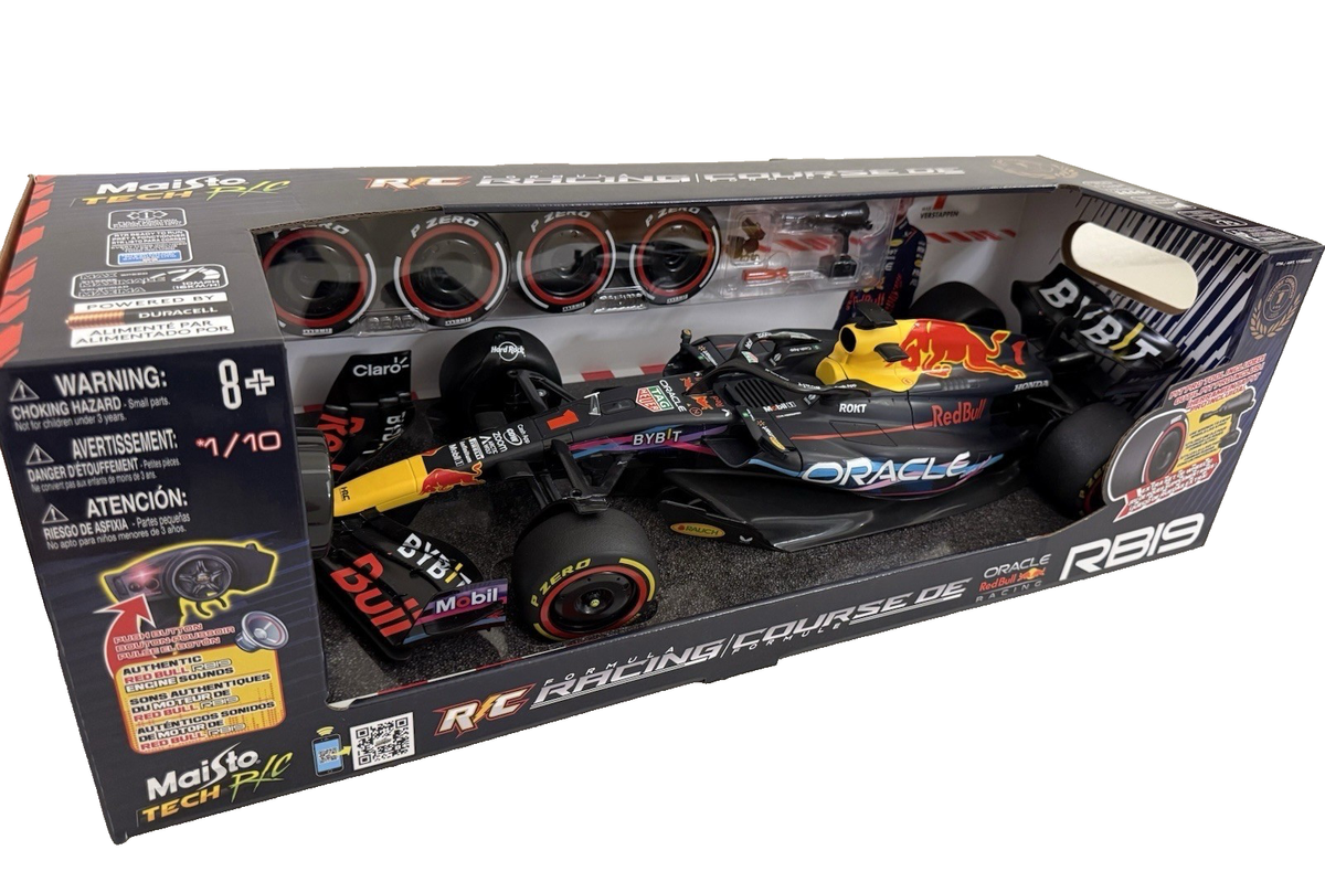 🔥NEW🔥 MAISTO TECH 1:10 R/C RED BULL FORMULA 1 RACING RB19 - MAX