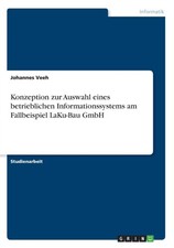 Veeh - Konzeption zur Auswahl eines  betrieblichen Informationssystems - X555z