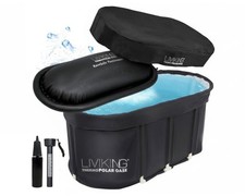 Rainsafe XL + Premium Eisbad + faltbare Badewanne, original Liviking 120cm
