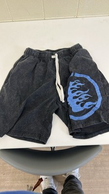 Black and blue Hellstar shorts with a size medium for men | eBay