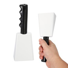 8inch Cow Bells for Football Games, 2pcs Cowbells for Sporting Events, White