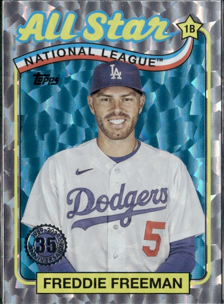 2024 Topps Topps 35th Anniversary) Freddie Freeman #89ASB-2 Silver Crackle Foil