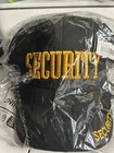 Black SECURITY Embroidered Cotton Work Uniform Cap Hat, Unisex One Size — photo 3