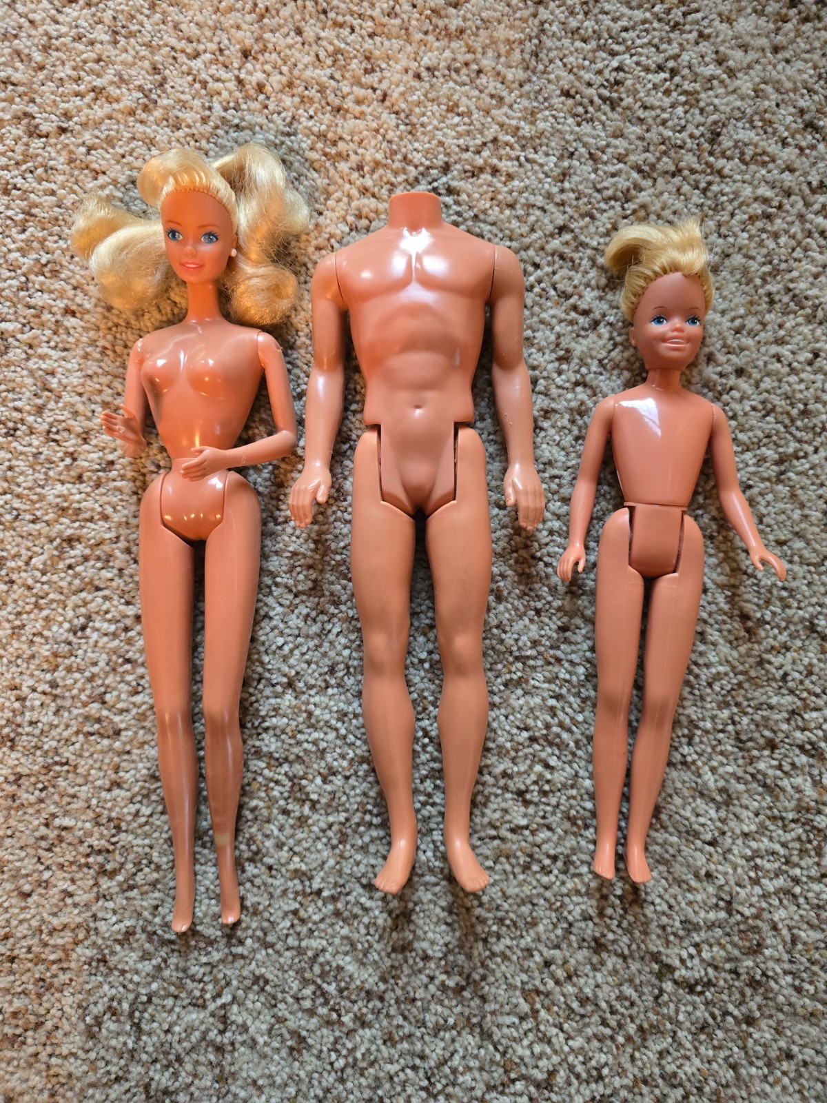 Vintage Barbie Doll Lot Of 2.5 Nude Mattel 1980's to 1990s