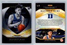 2021 Panini Prizm Draft Picks #12 Matt Hurt Brilliance