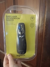 Logitech R400 Laser Presentation Remote Black Wireless Usb Pointer Sealed
