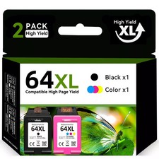 64 XL Ink Cartridges for HP 64XL ENVY 5542 6255 6258 7130 7132 7164 7830 7855