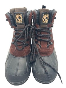 Rugged Exposure men’s Brown suede Black rubber bottom snow work Boots sz 11 Rugged Exposure | Shoes | Rugged Exposure Mens Black And  main image 4