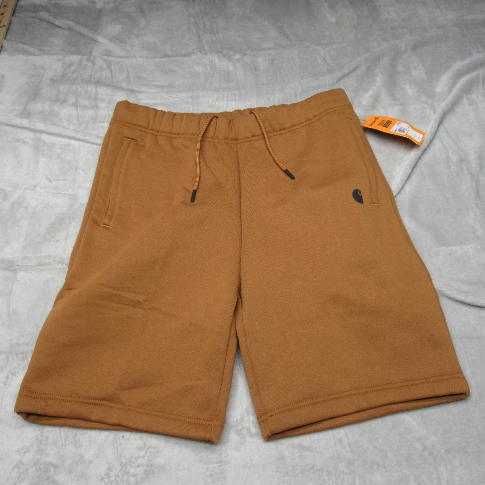 Carhartt Shorts Mens Medium Brown Relaxed Fit Midweight Fleece 105840 $45 NEW