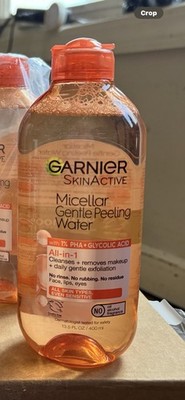 2 PACK Garnier SkinActive Micellar Gentle Peeling Water All In One